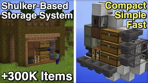 New Shulker Box Storage System Tutorial 1.13+ - YouTube