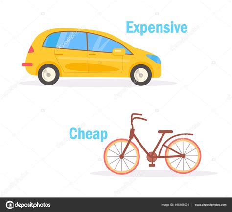 Cheap Expensive Vector. Cartoon Stock Illustration by ©AnnaViolet #195155024