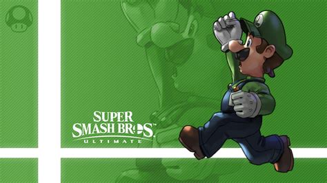 luigi super smash bros ultimate with green background hd games ...