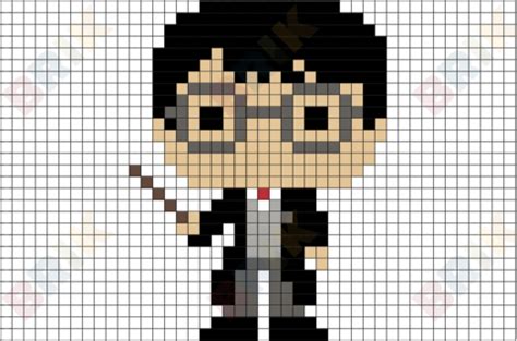 Minecraft Pixel Art Harry Potter