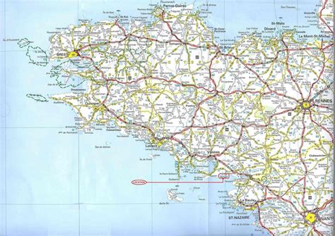 Carte De La Bretagne Avec Toutes Les Villes | Le Carte