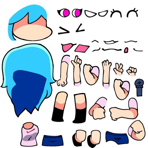 sky fnf sprite sheet body parts by FrdayNight246 on DeviantArt