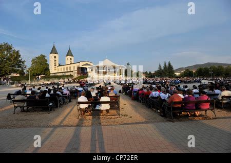 Europe Bosnia and Herzegovina Medjugorje Marian Shrine Church Interior of the Church of St ...