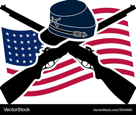 American civil war union Royalty Free Vector Image