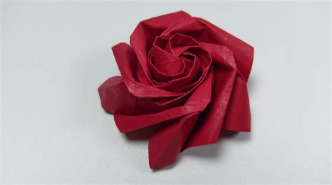 An Origami rose designed by me (inspired from Naomiki Sato rose) : r/origami