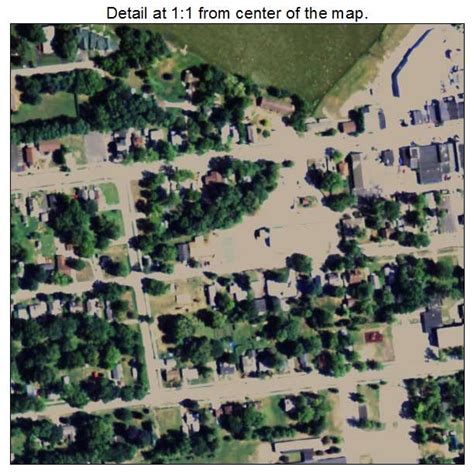 Aerial Photography Map of Beaverton, MI Michigan