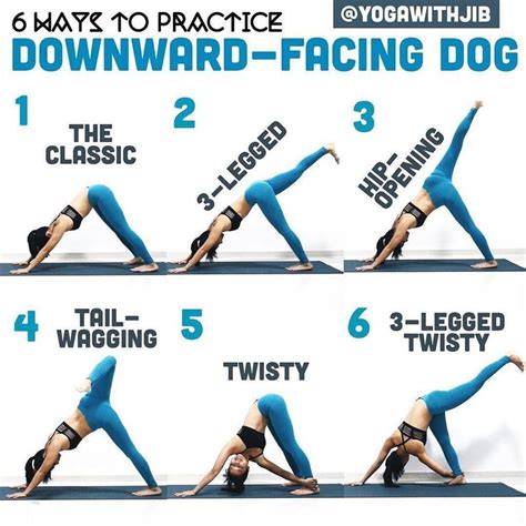 @yogawithjib on Down Dog Variations ・・・ #howtoyogawithjib What kind of ...