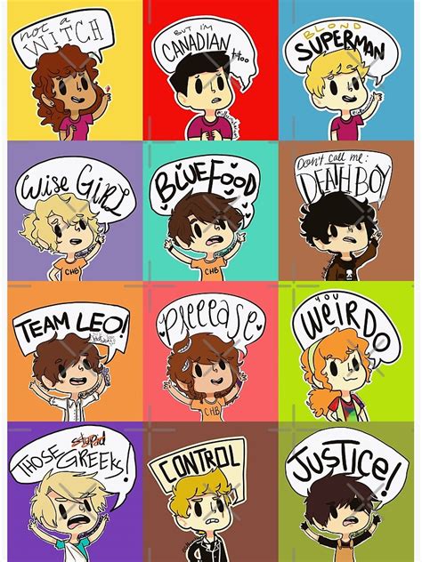 "PJO HEADSHOTS" Poster for Sale by coffeemakerway | Redbubble