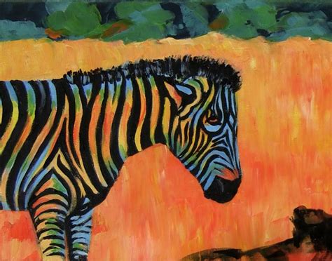 Expressionism Period: The Zebra (Acrylic Painting) - Creating a Masterpiece