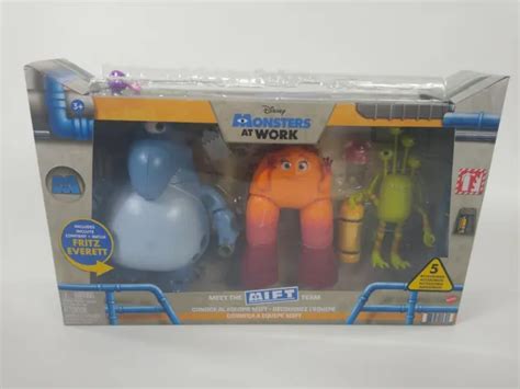 DISNEY MATTEL MONSTERS at Work Meet the MIFT Team Fritz Val Little Duncan £33.61 - PicClick UK