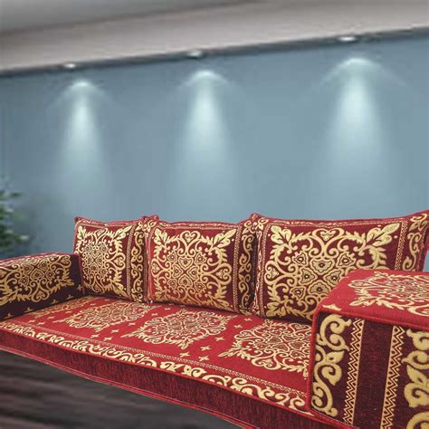 Majlis floor seating | Yoga mat | Bohemian furniture | Large pillows