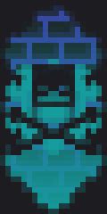 Blue Skull Banner Minecraft Banner