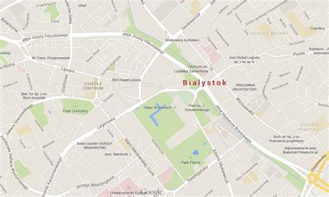 Map of Bialystok