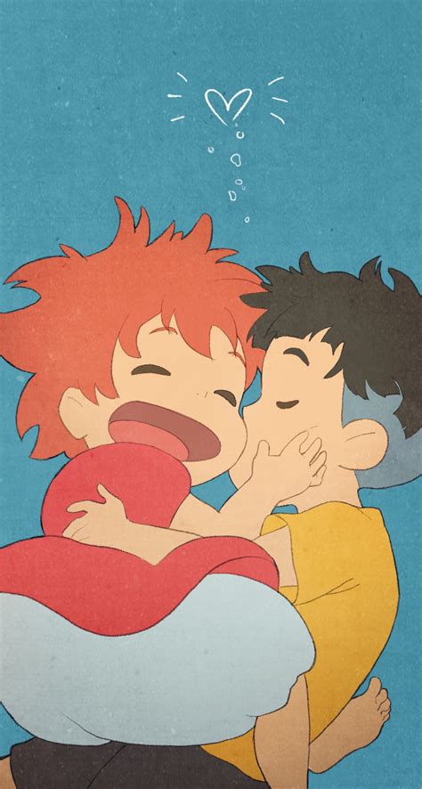 Ponyo and Sosuke - Hayao Miyazaki Fan Art (43722783) - Fanpop