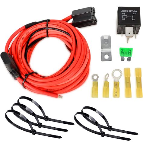 Amazon.com: Electric Fuel Pump Relay Kit Fuel Pump Wiring Harness Kit ...