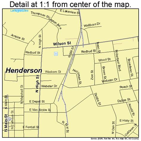 Henderson Texas Street Map 4833212