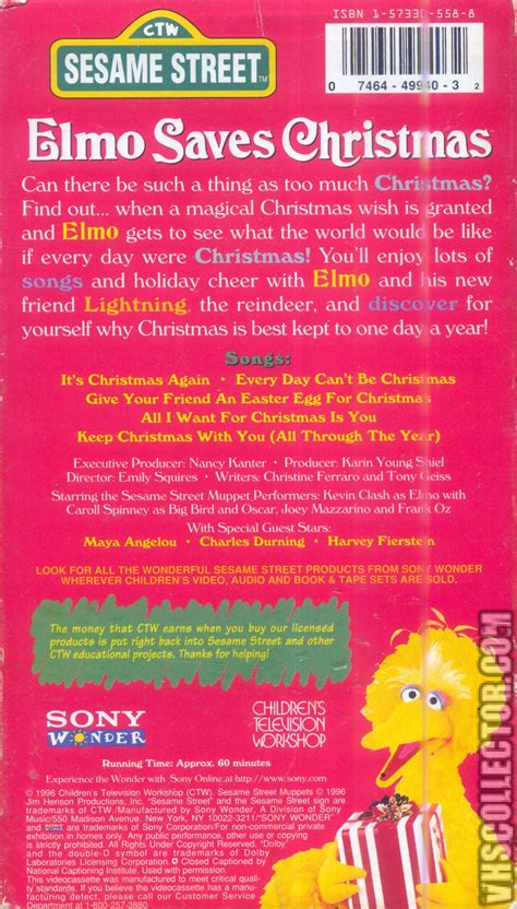 Sesame Street: Elmo Saves Christmas | VHSCollector.com