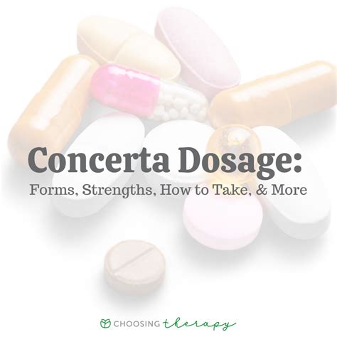 Concerta Dosage Guide