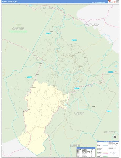 Maps of Avery County North Carolina - marketmaps.com