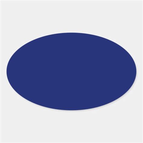 Navy Blue Oval Sticker | Zazzle.com