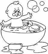 Kids N Funcom  Coloring page In The bath sketch template
