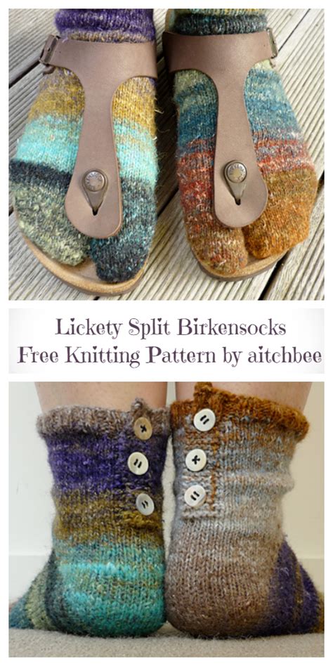 Knit Tabi Split Toe Socks Free Knitting Patterns - Knitting Pattern