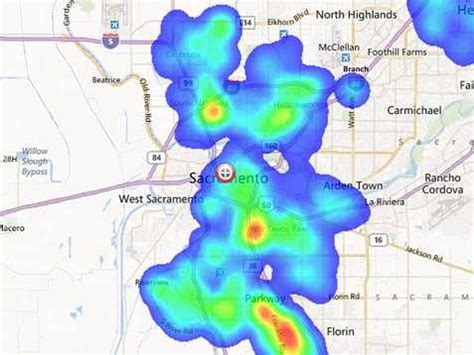 Heat map of Sacramento crime