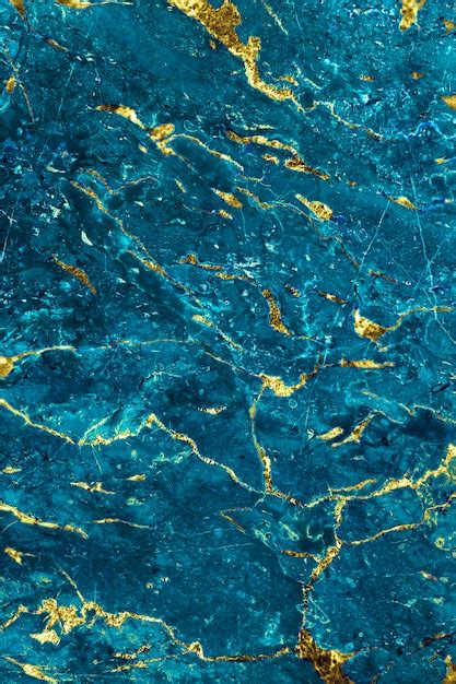 Free Photo | Blue and gold marble textured background