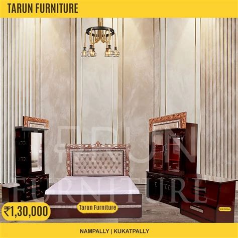 Teak wood Brown Wooden Bedroom Furniture Set, Size: Cal King at Rs 130000/set in Hyderabad