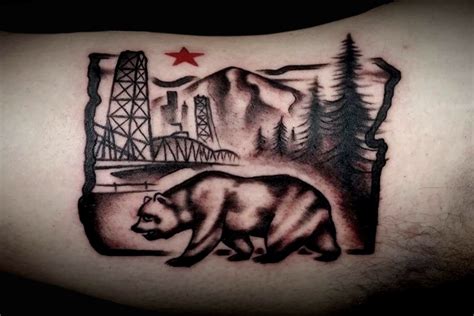 California Bear | Nate Luna Tattoo Portfolio