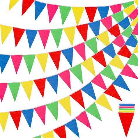 Buy RUBFAC1020ft 720pcs Colorful Pennant Banner s Multicolor Bunting ...