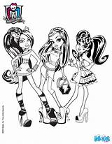 Clawdeen Frankie And Draculaura coloring Pages  Hellokidscom sketch template