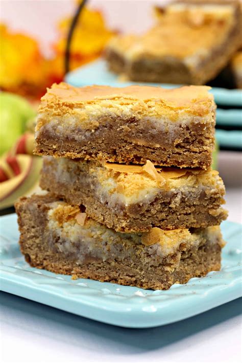 Spice Cake Cheesecake Bars Recipe - Sweet Pea's Kitchen