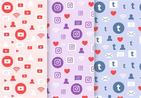 Social Media Pattern 147299 Vector Art at Vecteezy