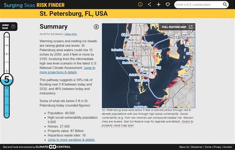 Surging Seas: Sea level rise analysis by Climate Central