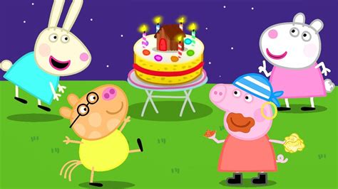 Peppa Pig George And Friends Birthday Party PNG Clipart Elements, Background, Cake, Balloons ...