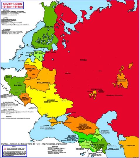 Hisatlas - Map of Soviet Union 1918-1919