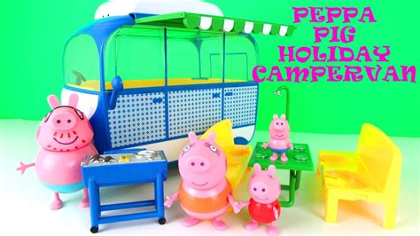 New Peppa Pig Holiday Campervan Playset: Peppapig Toy Episode 2015 Toys - YouTube