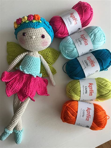 Tiny yarn, beautiful amigurumi fairy | Crochet fairy, Crochet doll ...