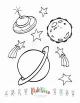 Outer Space Coloring Page sketch template