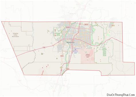 Map of Bernalillo County, New Mexico - Địa Ốc Thông Thái