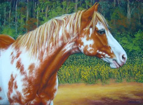 "Overo Paint Horse-Colourful Warrior" by Margaret Stockdale | Redbubble