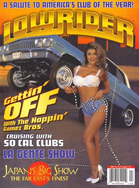 lowrider magazine apr 96 | Lowriders, Low rider girls, 80s girls