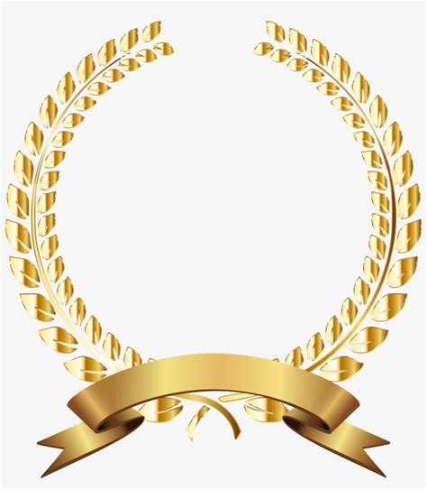 Laurel Wreath Bay Laurel Gold Award - Golden Laurel Wreath Png PNG Image | Transparent PNG Free ...