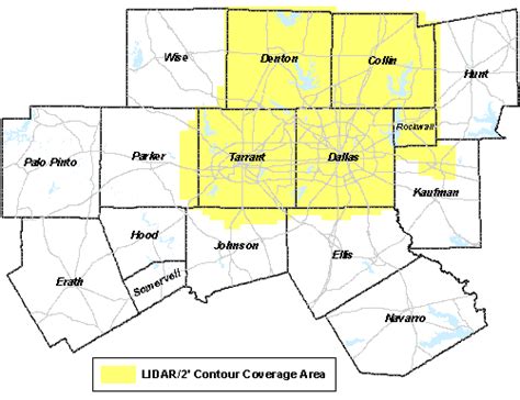 North Central Texas Council of Governments - 2001 Digital Elevation Contours