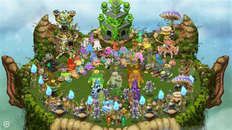 My plant island. only missing normal wubbox, bother weirdos rare and epic Ghazt and Shugabush ...