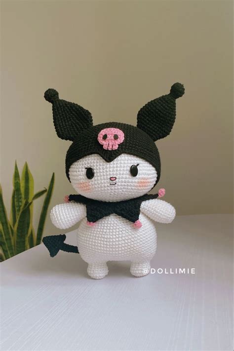 Kuromi (pattern by Dollimie) | Crochet handbags patterns, Crochet teddy bear pattern, Crochet ...