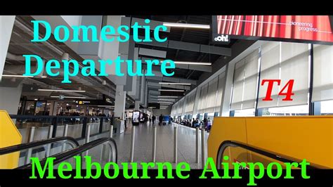 Melbourne Airport T4 Domestic Departure | Tiger Airways - YouTube