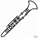 Clarinet Coloring Page Easy Drawing Guides 47% OFF sketch template