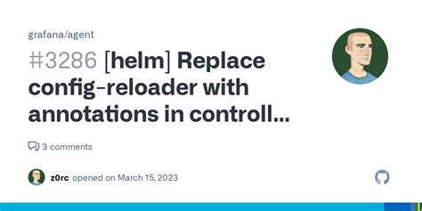 [helm] Replace config-reloader with annotations in controller template ...